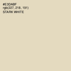 #E3DABF - Stark White Color Image